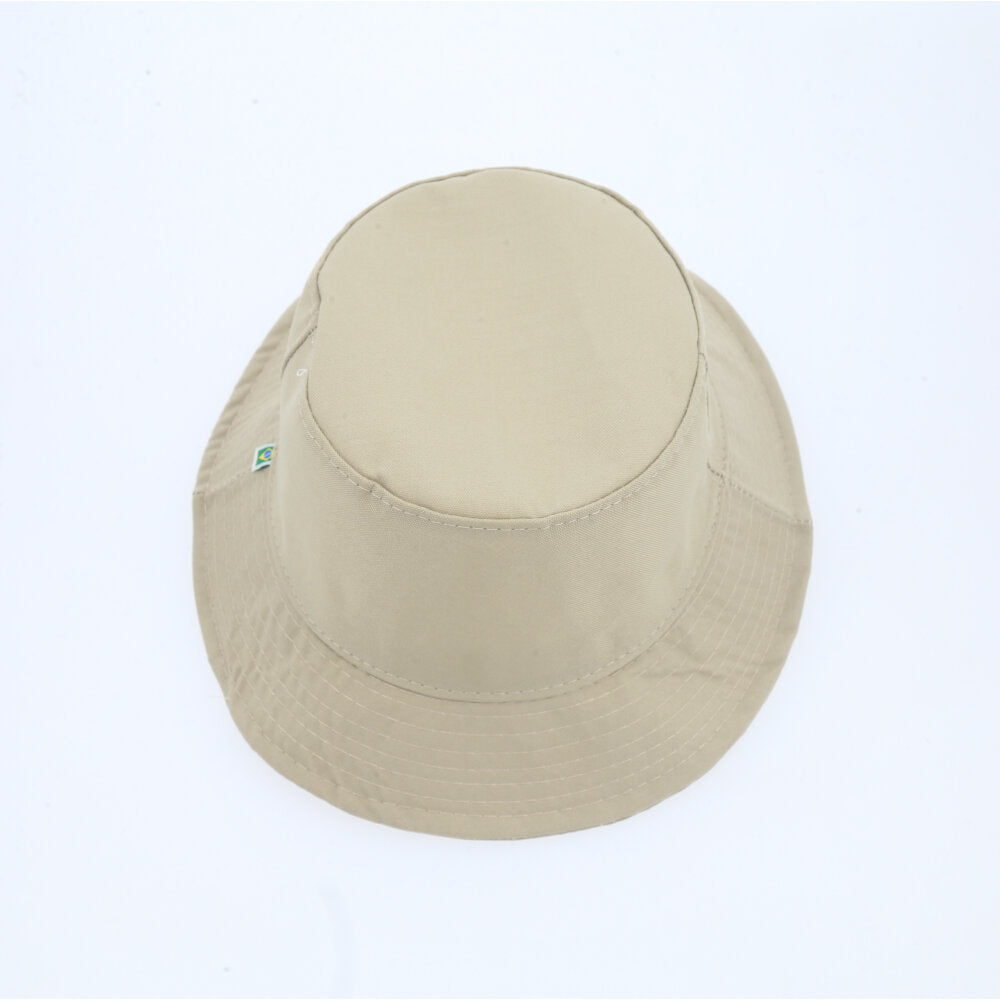 Chapéu Bucket Unissex Casual com Design Moderno Proteção Sol Caqui