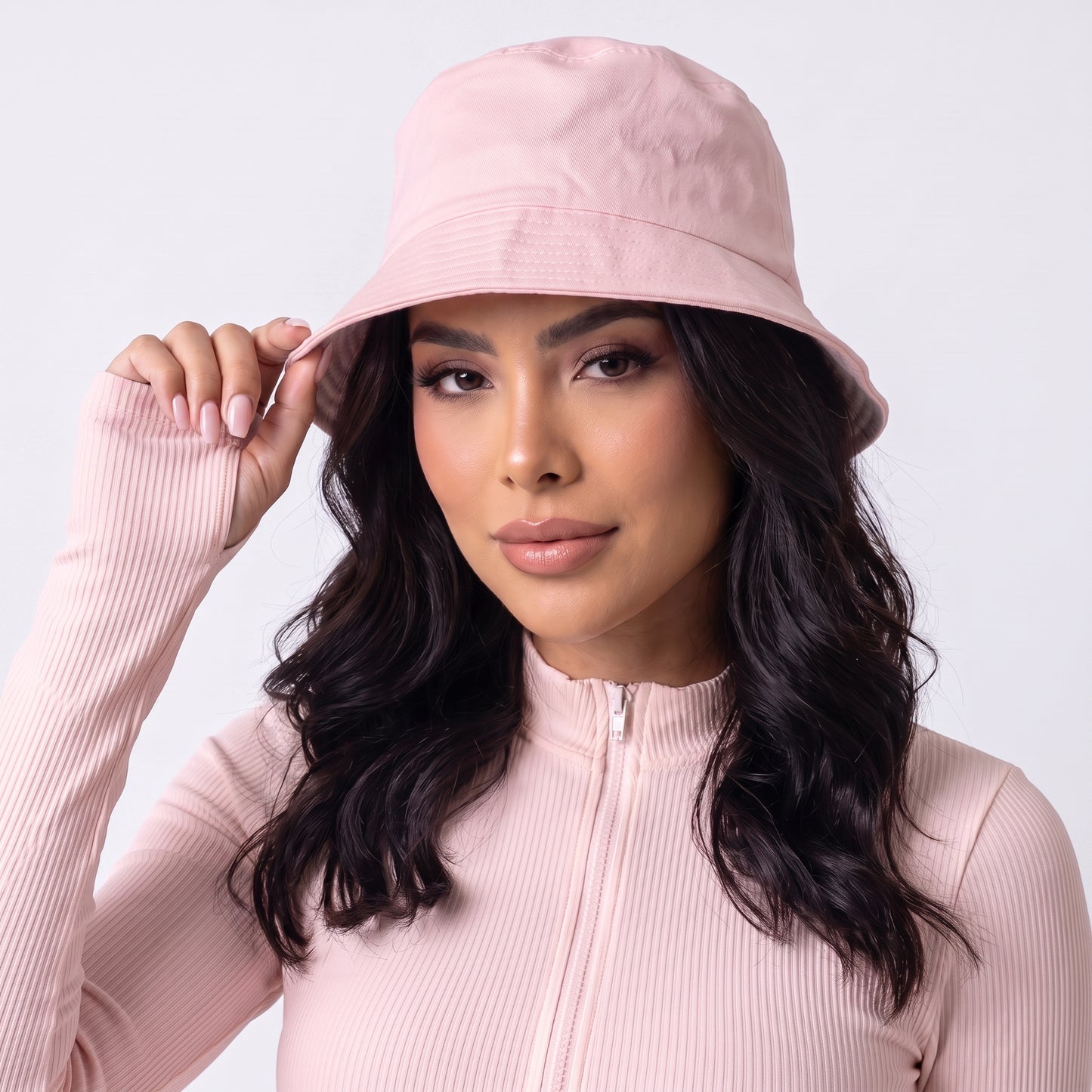 Chapéu Bucket Unissex Casual com Design Moderno Proteção Sol Rose