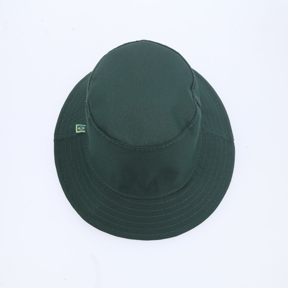 Chapéu Bucket Unissex Casual com Design Moderno Proteção Sol Verde escuro