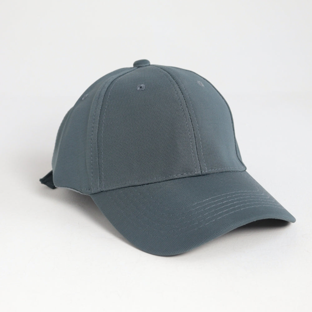 Boné Liso Unissex com Aba Curva e Ajuste em Metal Azul