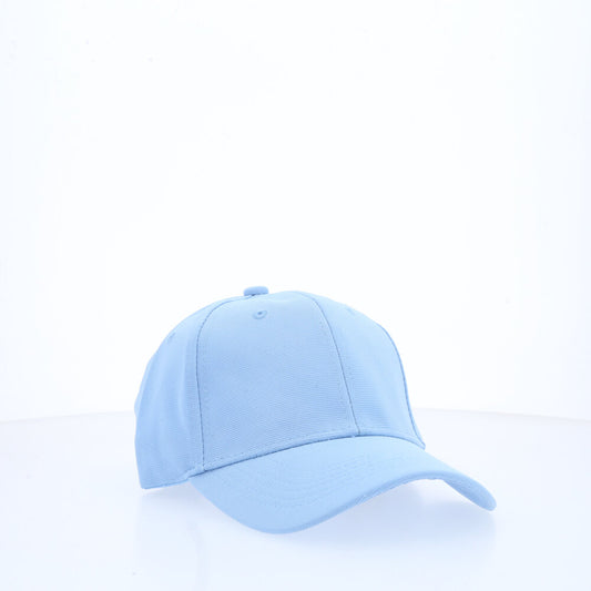 Boné Liso Unissex com Aba Curva e Ajuste em Metal Azul claro