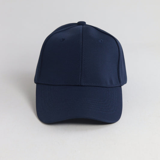 Boné Liso Unissex com Aba Curva e Ajuste em Metal Azul escuro
