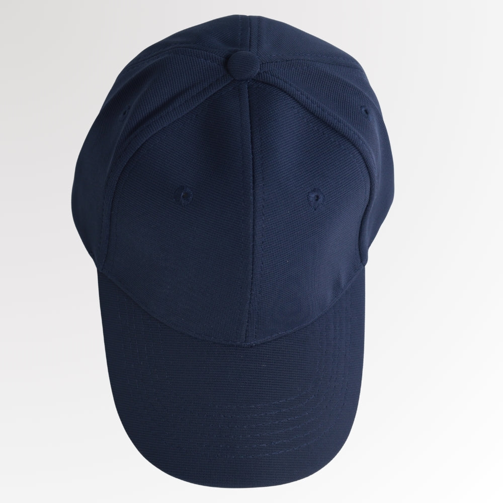 Boné Liso Unissex com Aba Curva e Ajuste em Metal Azul escuro