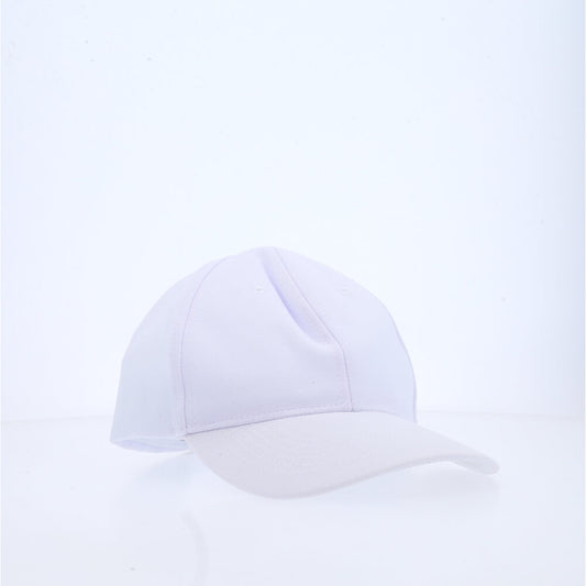 Boné Liso Unissex com Aba Curva e Ajuste em Metal Branco