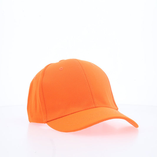 Boné Liso Unissex com Aba Curva e Ajuste em Metal Laranja