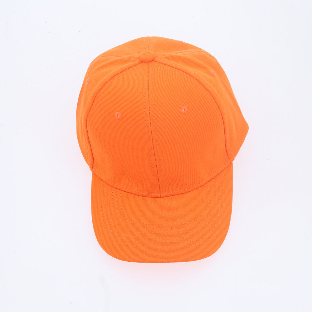 Boné Liso Unissex com Aba Curva e Ajuste em Metal Laranja