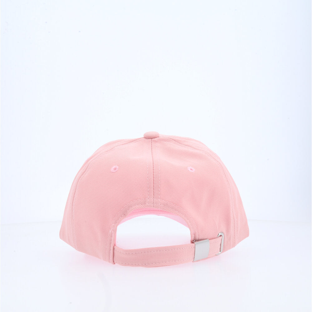 Boné Liso Unissex com Aba Curva e Ajuste em Metal Rosa claro