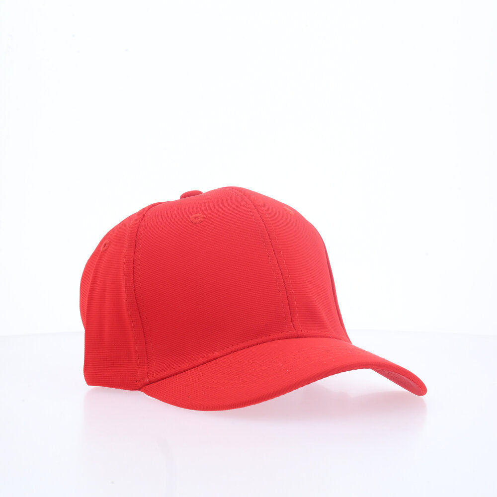 Boné Liso Unissex com Aba Curva e Ajuste em Metal Vermelho