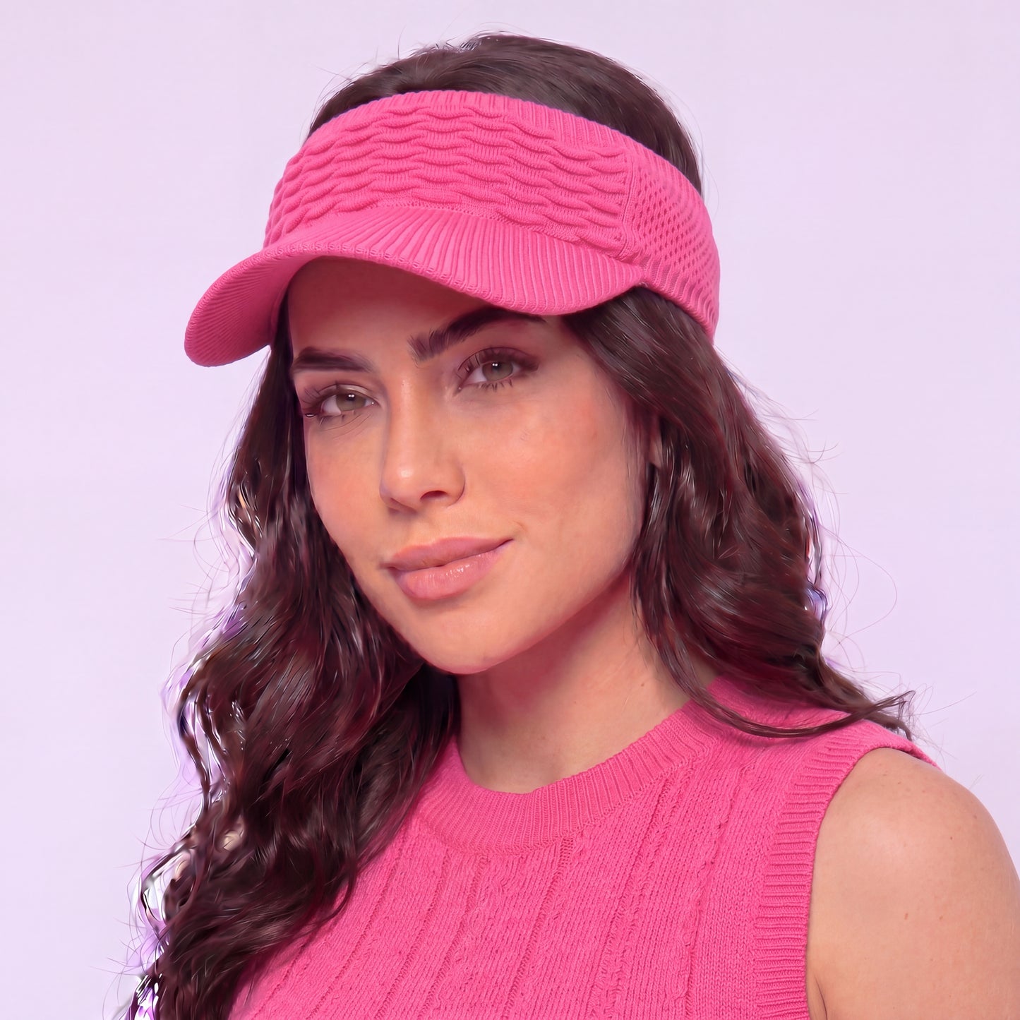 Viseira Feminina e Masculina Sol Praia Esporte Verão  Pink