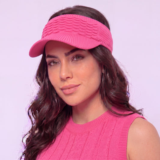 Viseira Feminina e Masculina Sol Praia Esporte Verão  Pink