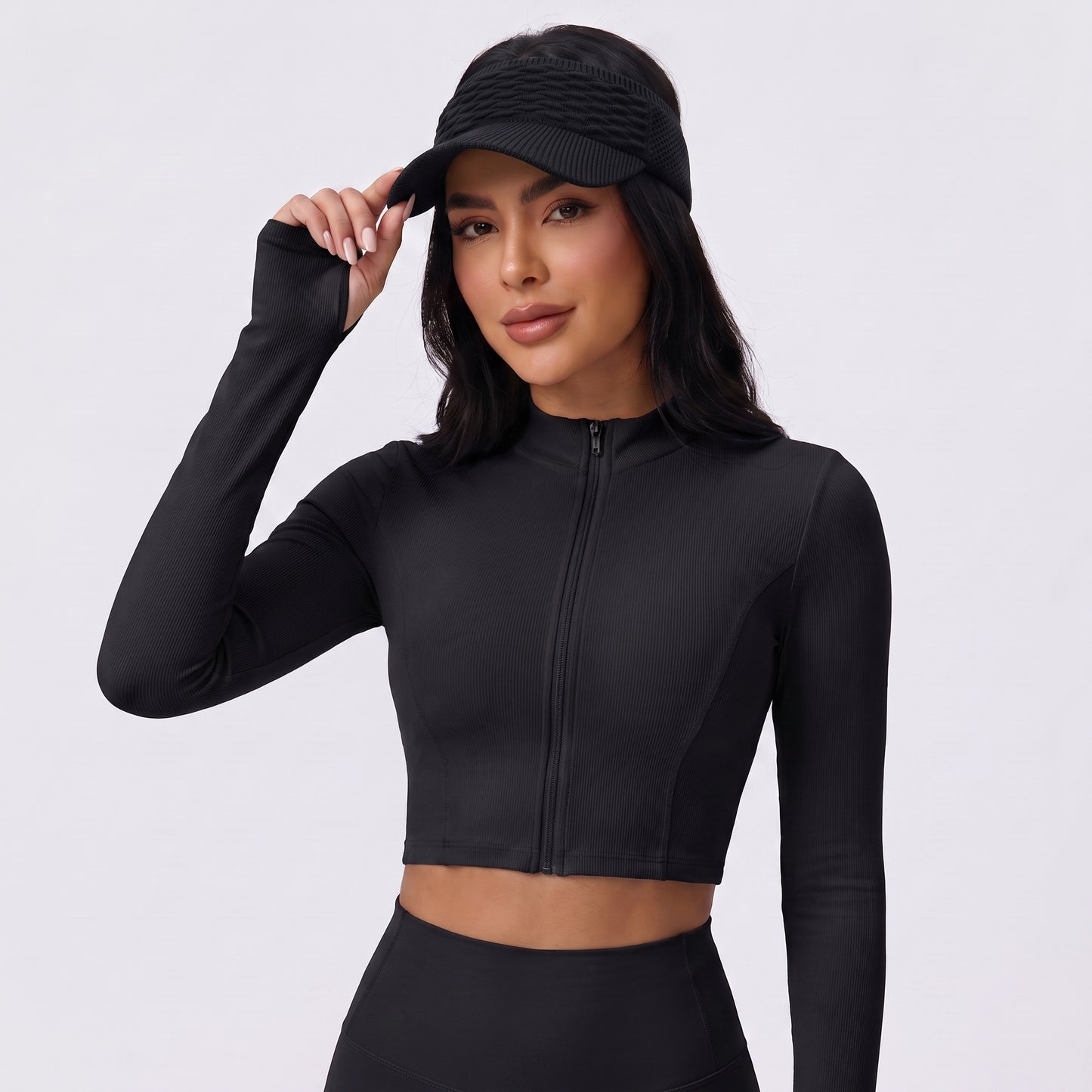 Viseira Feminina e Masculina Sol Praia Esporte Verão  Preto