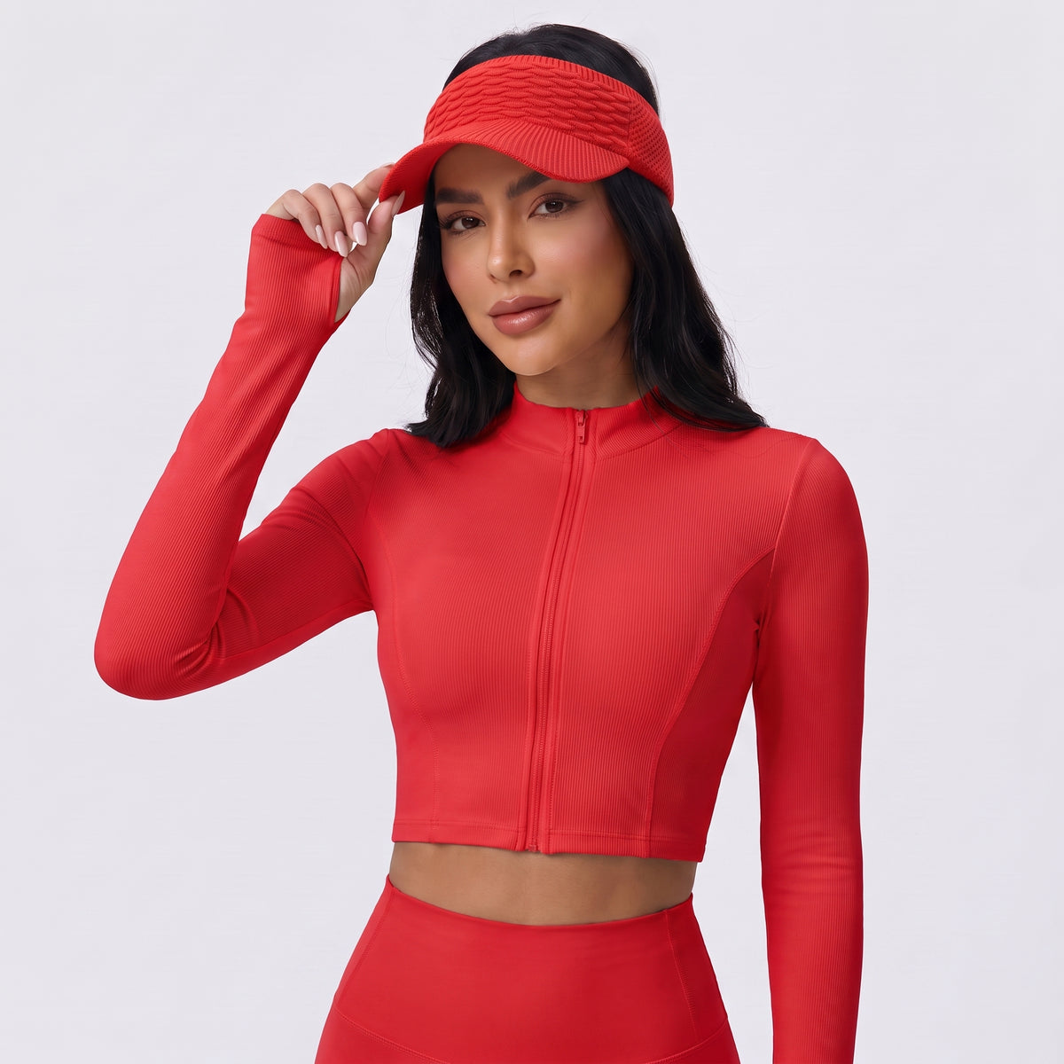 Viseira Feminina e Masculina Sol Praia Esporte Verão  Vermelho