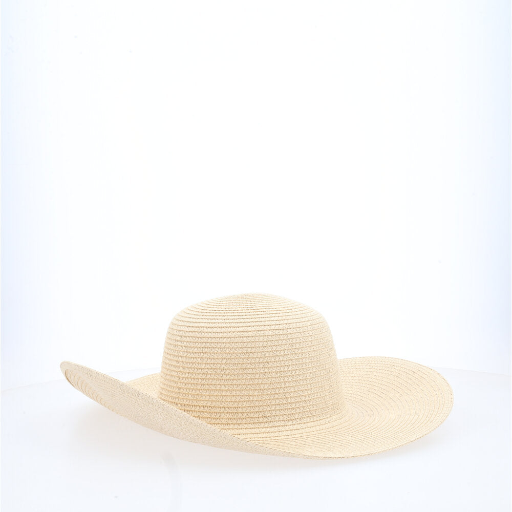 Chapéu Panamá Feminino de Praia com Aba Larga Bege
