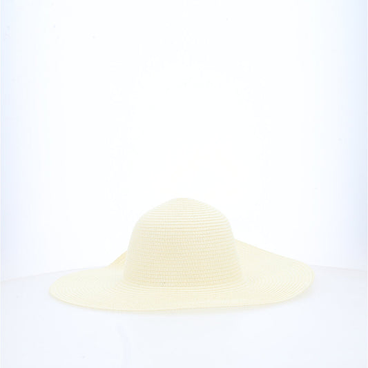Chapéu Panamá Feminino de Praia com Aba Larga Marfim