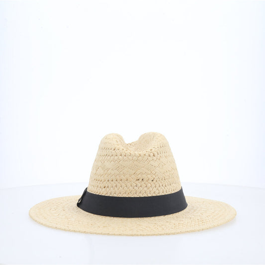 Chapéu de Praia com Faixa Bege