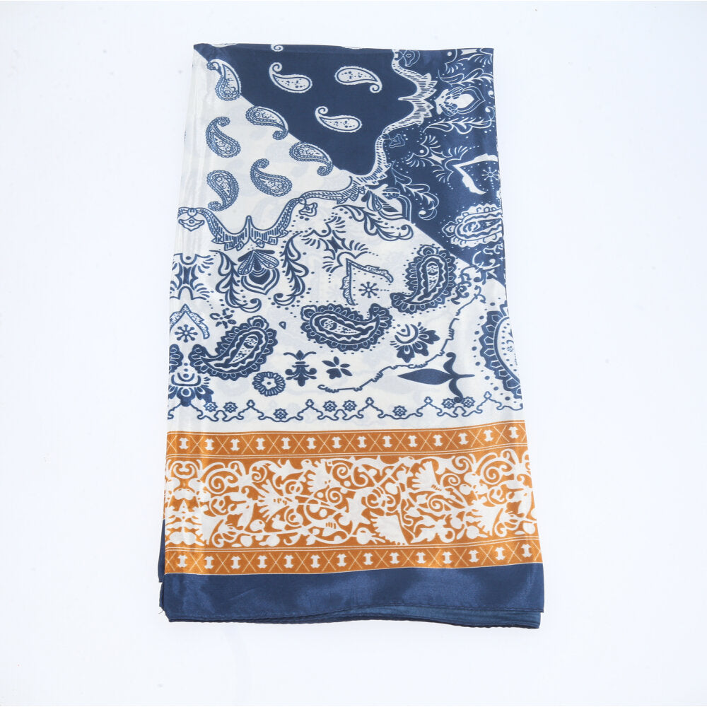 Lenço Bandana Chique Estampado Azul
