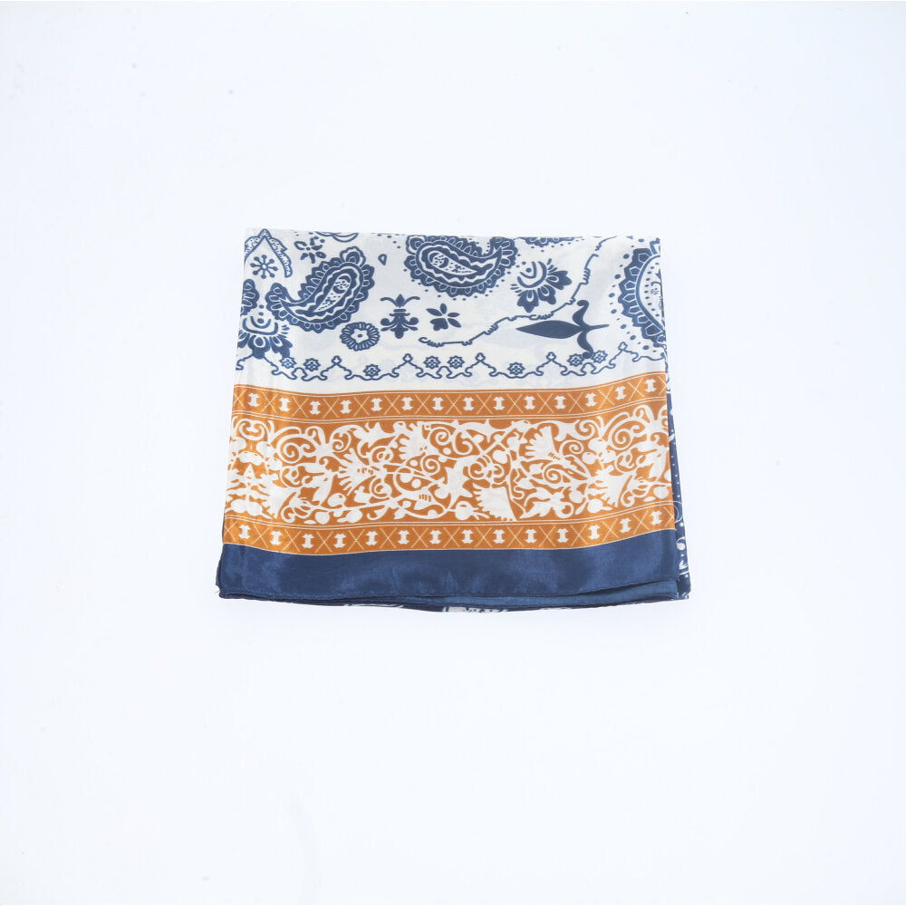 Lenço Bandana Chique Estampado Azul