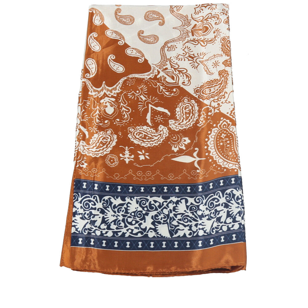 Lenço Bandana Chique Estampado Caramelo