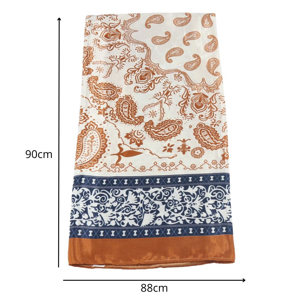 Lenço Bandana Chique Estampado Caramelo