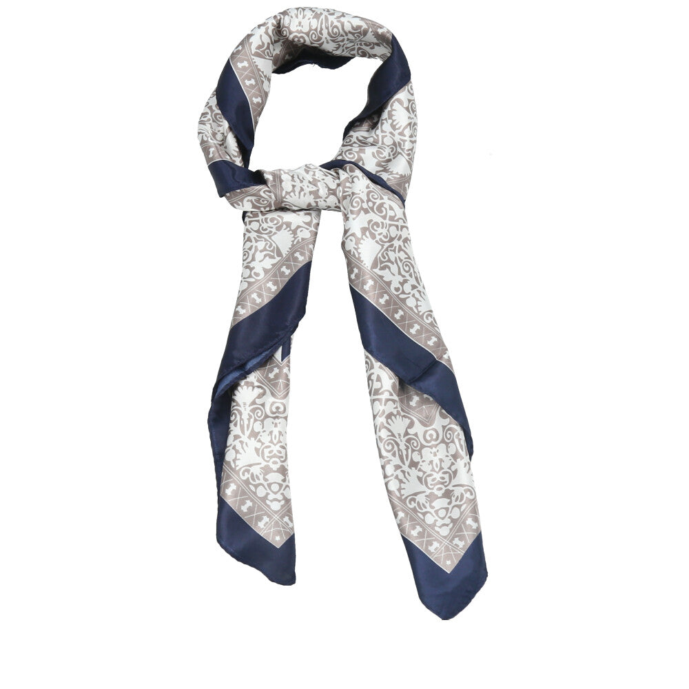 Lenço Bandana Chique Estampado Marfim