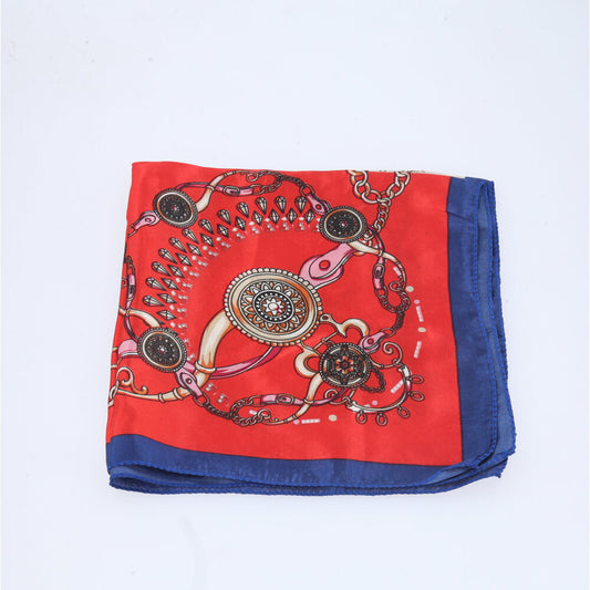 Lenço Feminino de Cetim Elegante Vermelho
