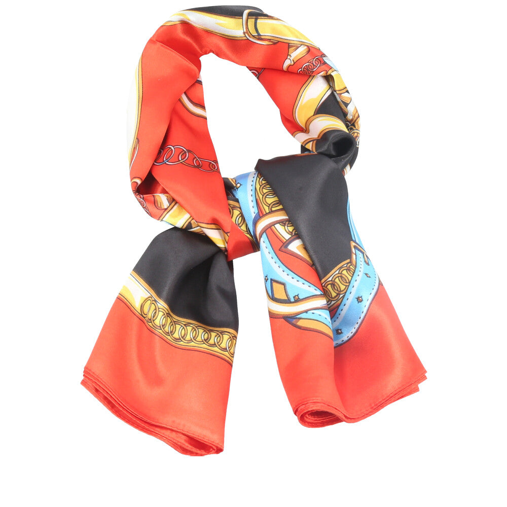 Lenço em Cetim Cecília Bauarte Laranja