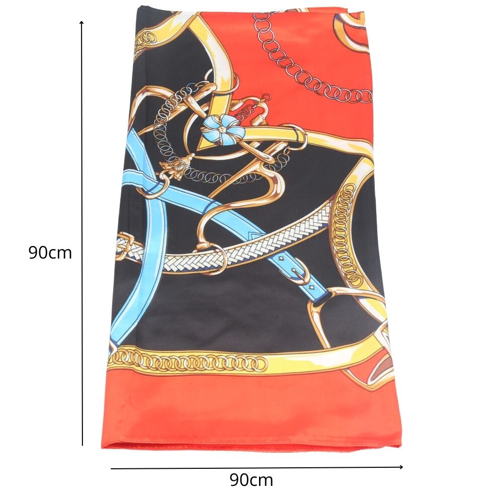 Lenço em Cetim Cecília Bauarte Laranja