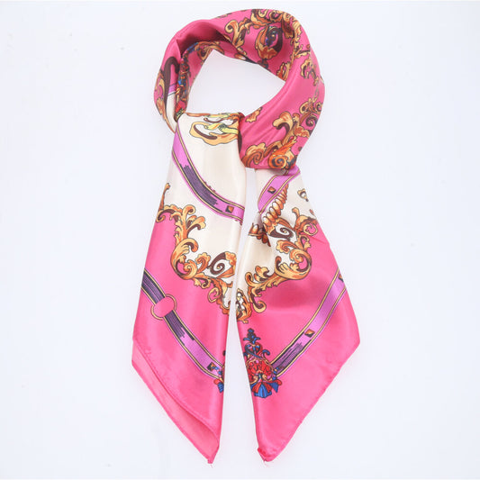 Lenço Feminino de Cetim Indiano Pink