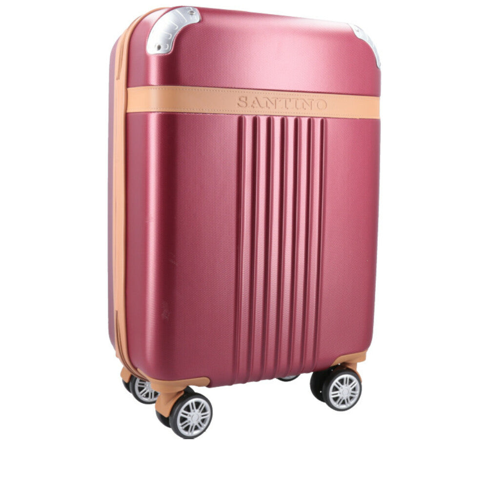 Mala de Bordo ABS TSA com 360° Santino Vermelho