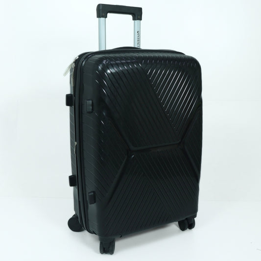 Mala de Viagem Média em ABS – Leve e Expansível com Rodas 360° Preto