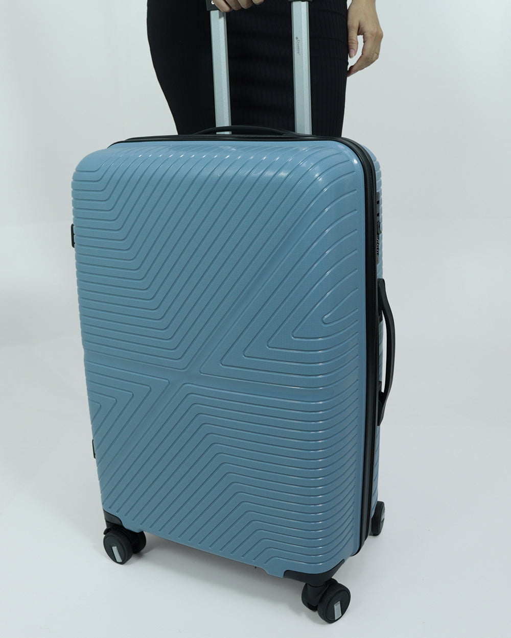 Mala Média de Polipropileno com Expansor – Suporta Até 24kg Cinza