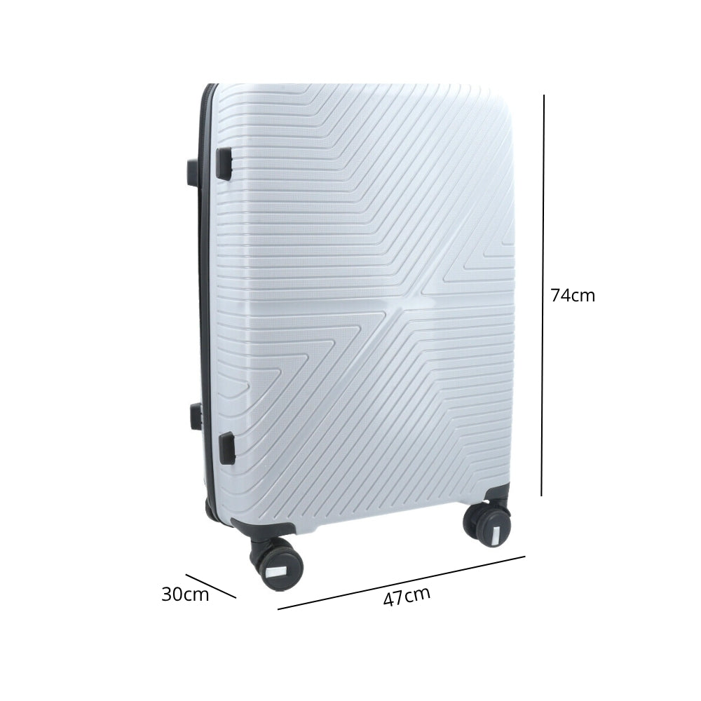 Mala Grande de Polipropileno com Expansor – Suporta Até 32kg Cinza