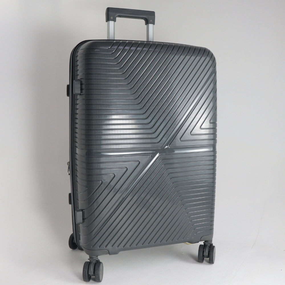 Mala Grande de Polipropileno com Expansor – Suporta Até 32kg Cinza escuro
