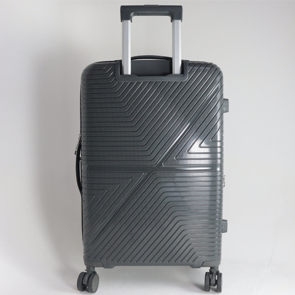 Mala Grande de Polipropileno com Expansor – Suporta Até 32kg Cinza escuro
