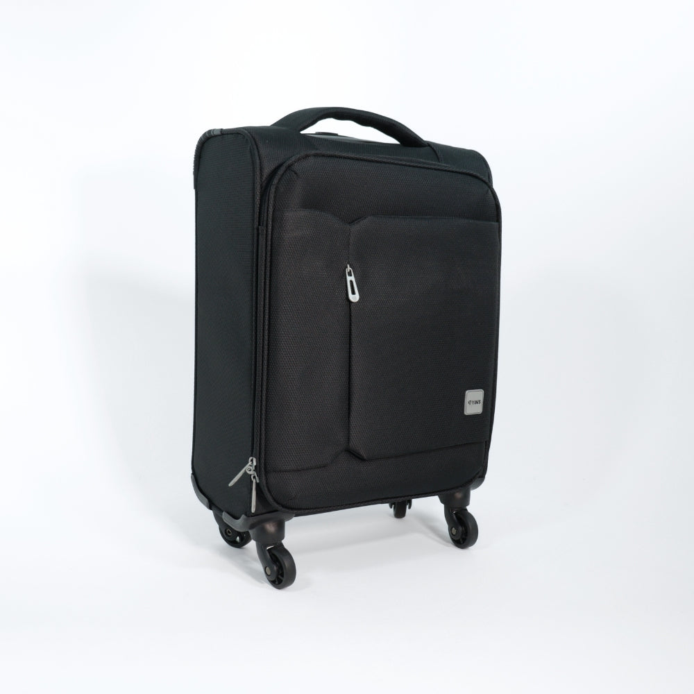 Mala de Bordo em Nylon – Leve, Resistente e com Rodas 360º 
 Preto