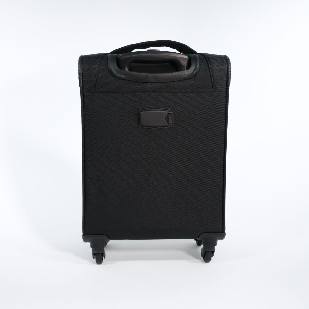 Mala de Bordo em Nylon – Leve, Resistente e com Rodas 360º 
 Preto