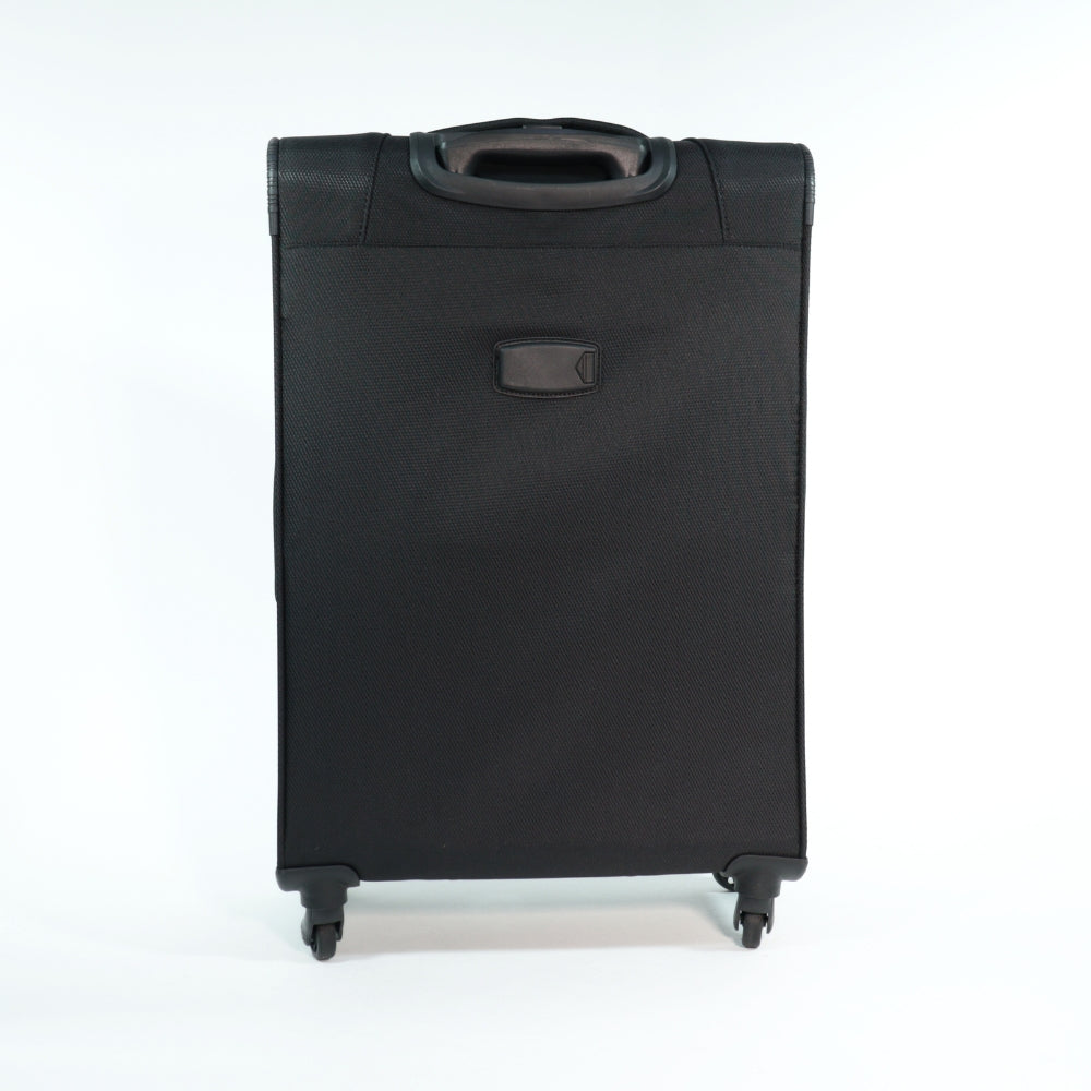 Mala Média de Viagem em Nylon – Leve e com Rodas 360º Preto