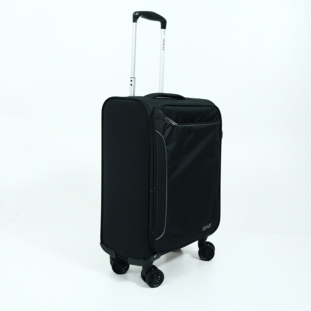 Mala de Bordo Pequena Super Leve em Tecido Preto