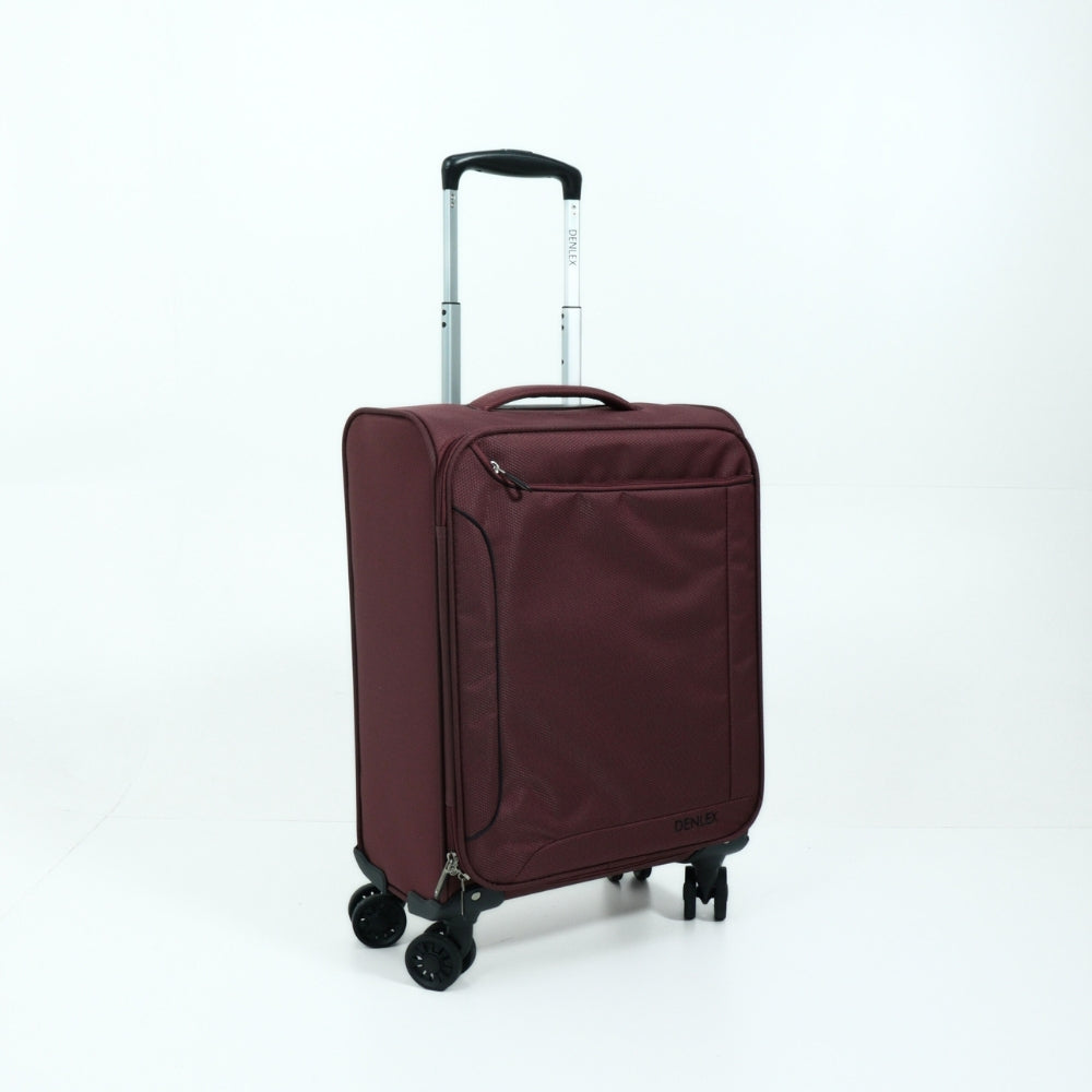 Mala de Bordo Pequena Super Leve em Tecido Vinho