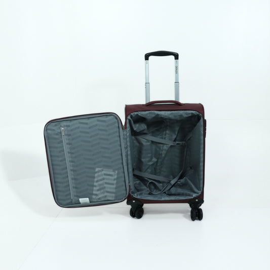 Mala de Bordo Pequena Super Leve em Tecido Vinho