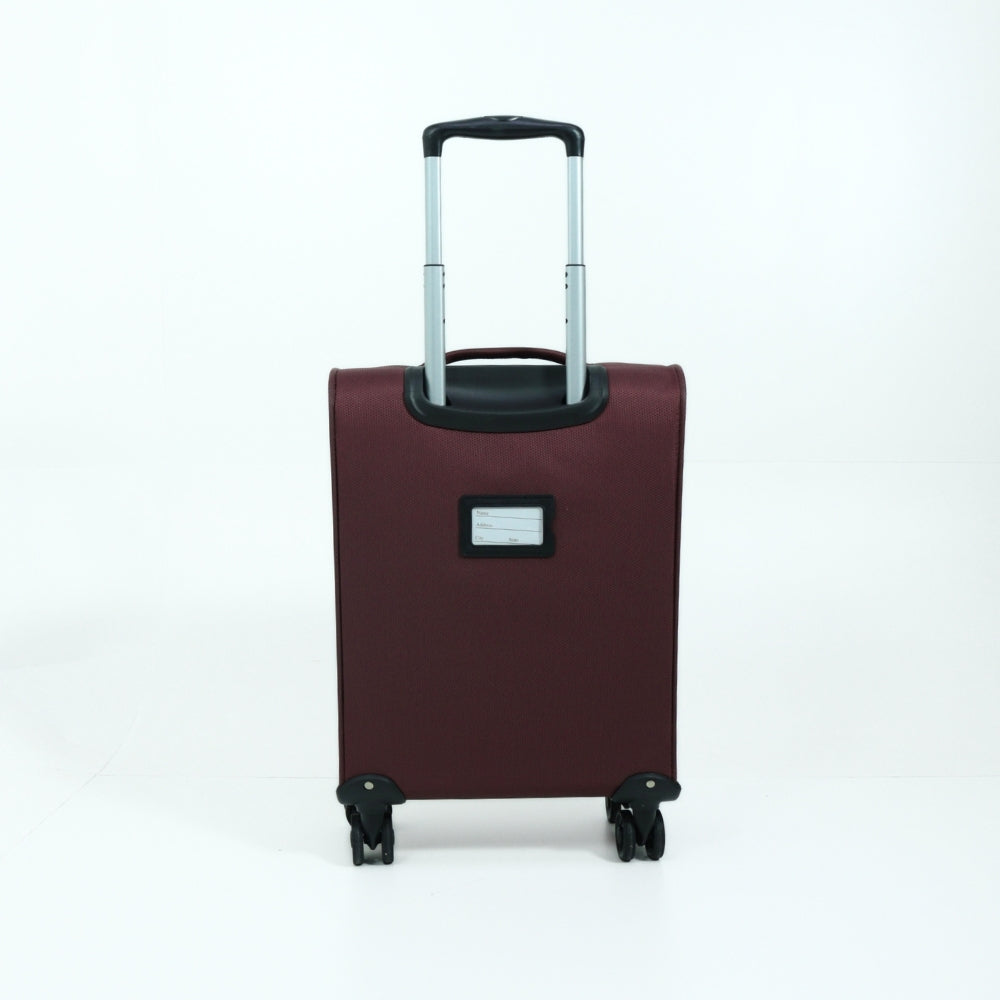 Mala de Bordo Pequena Super Leve em Tecido Vinho