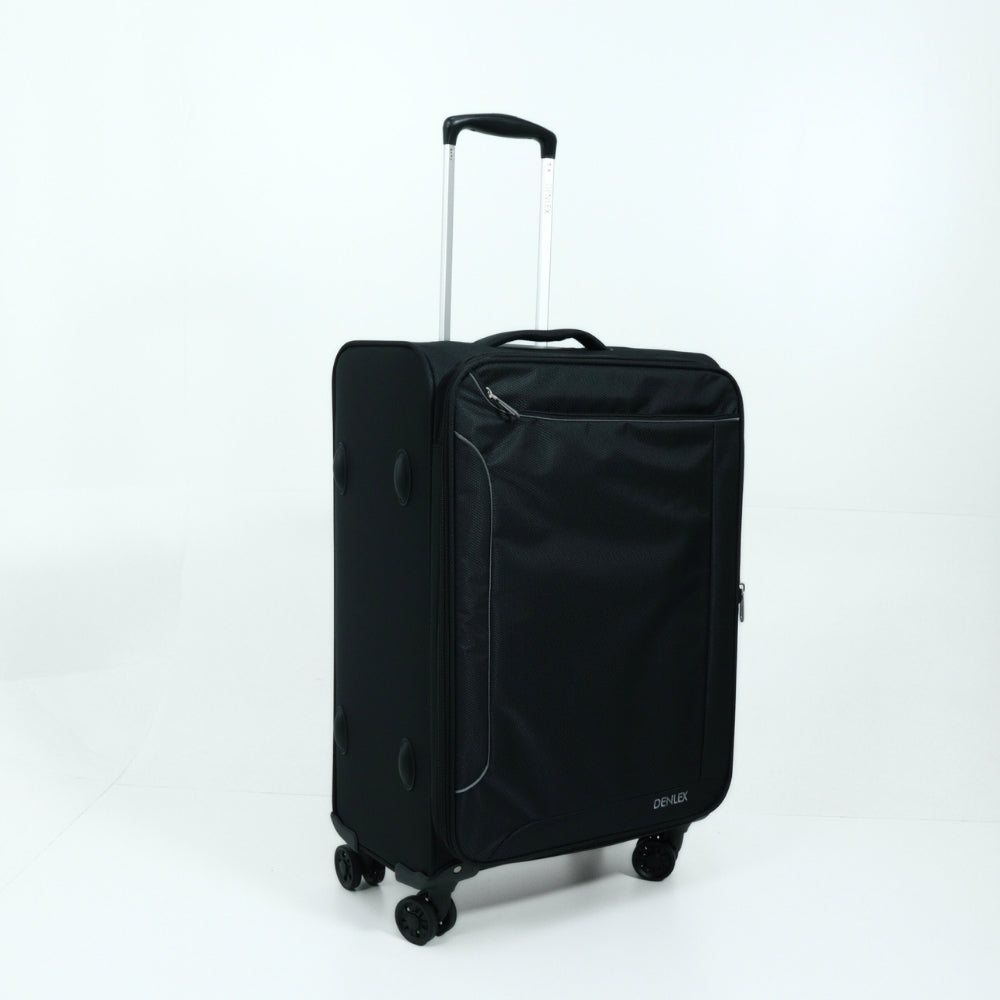 Mala de Viagem Média Super Leve em Tecido Preto