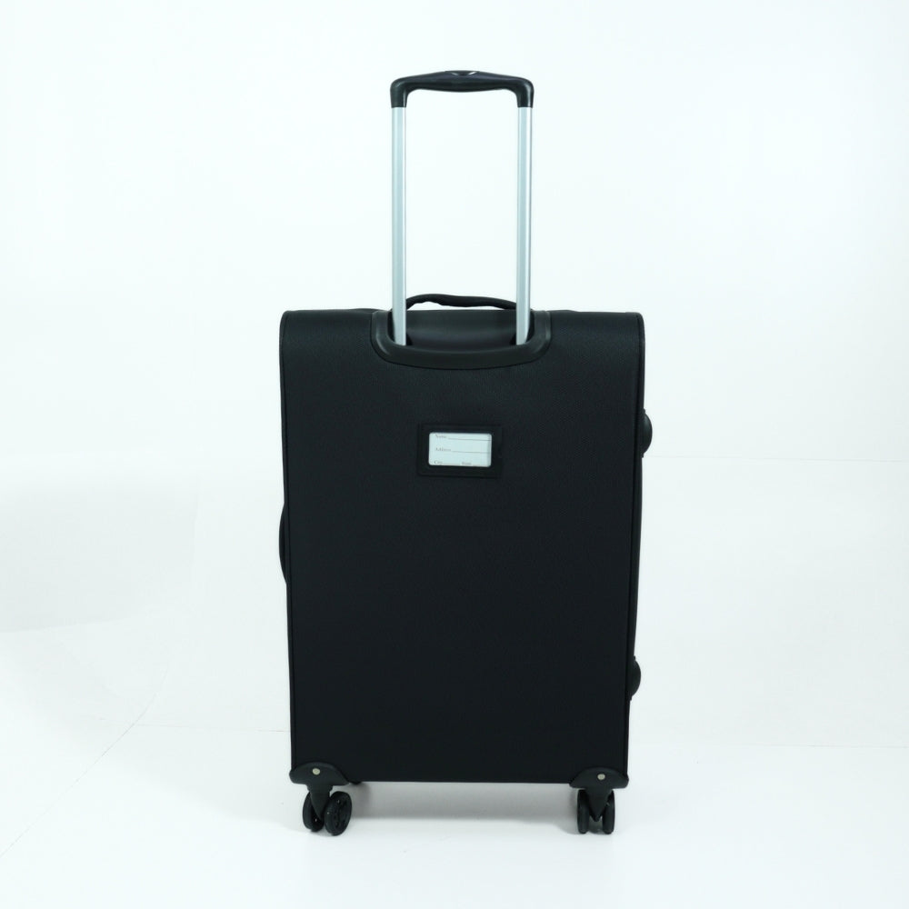 Mala de Viagem Média Super Leve em Tecido Preto