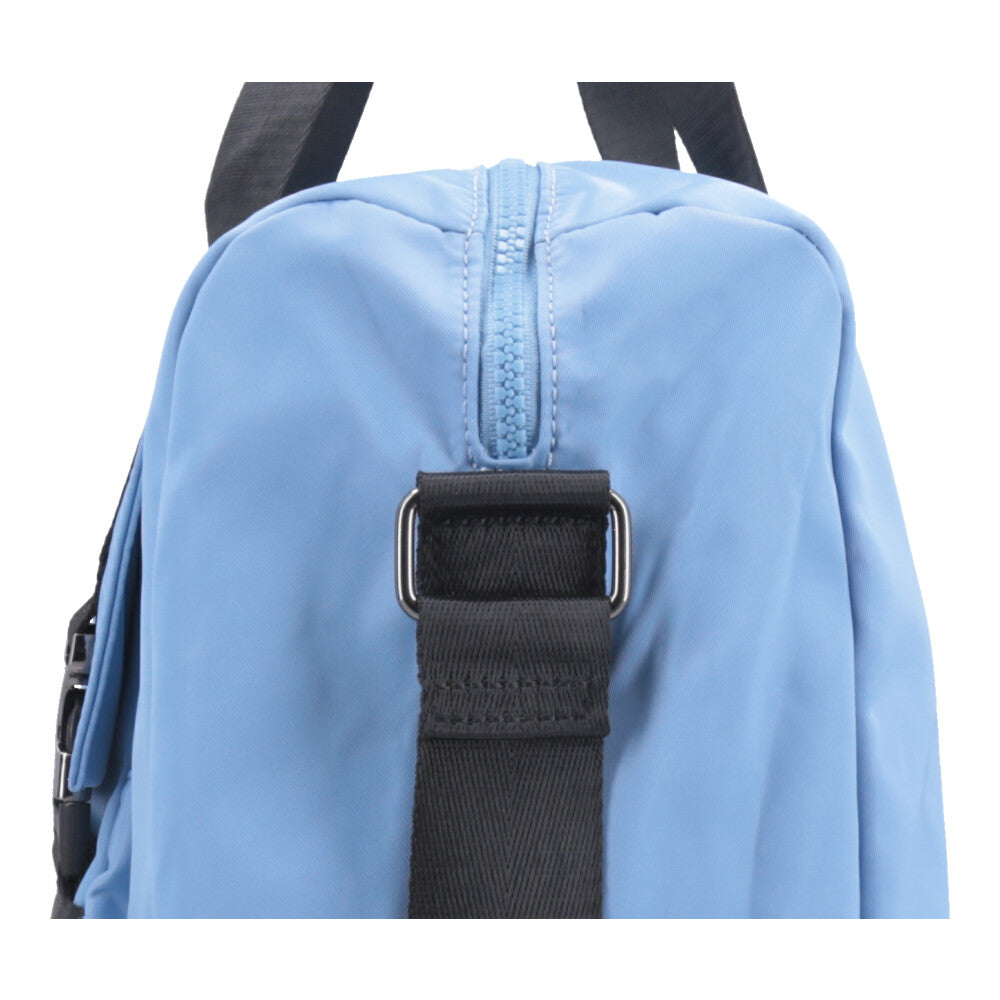 Sacola de Nylon Espaçosa e Impermeável com Alça Transversal Azul