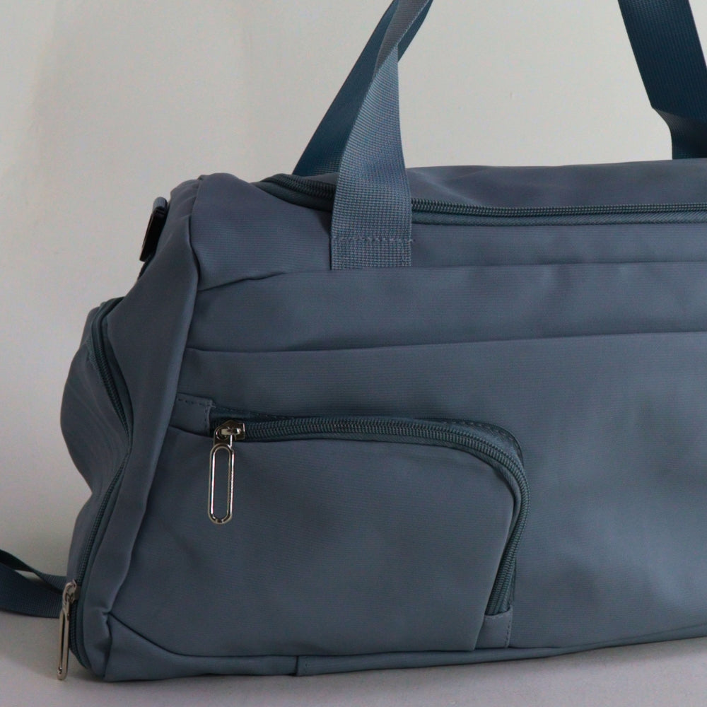 Sacola de Viagem em Nylon Azul claro