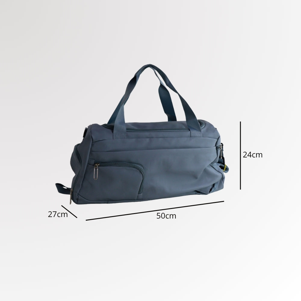 Sacola de Viagem em Nylon Azul claro