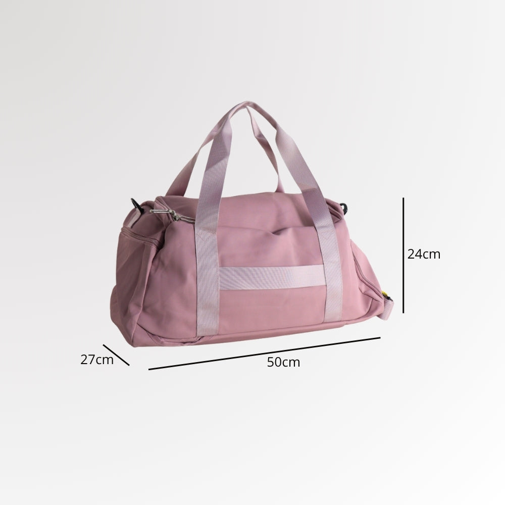 Sacola de Viagem em Nylon Rosa
