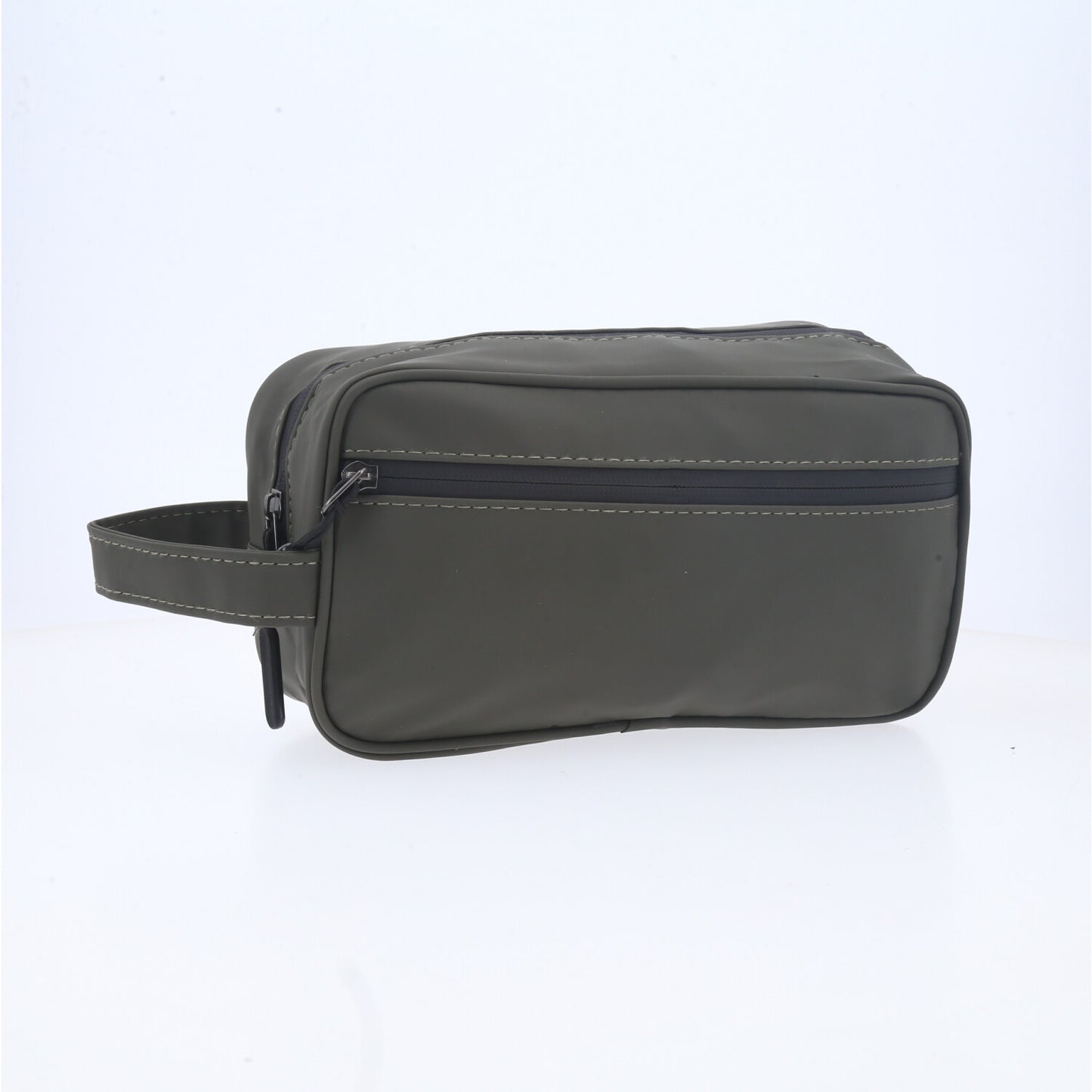 Nécessaire Masculina com Bolso Frontal e Alça Lateral Verde