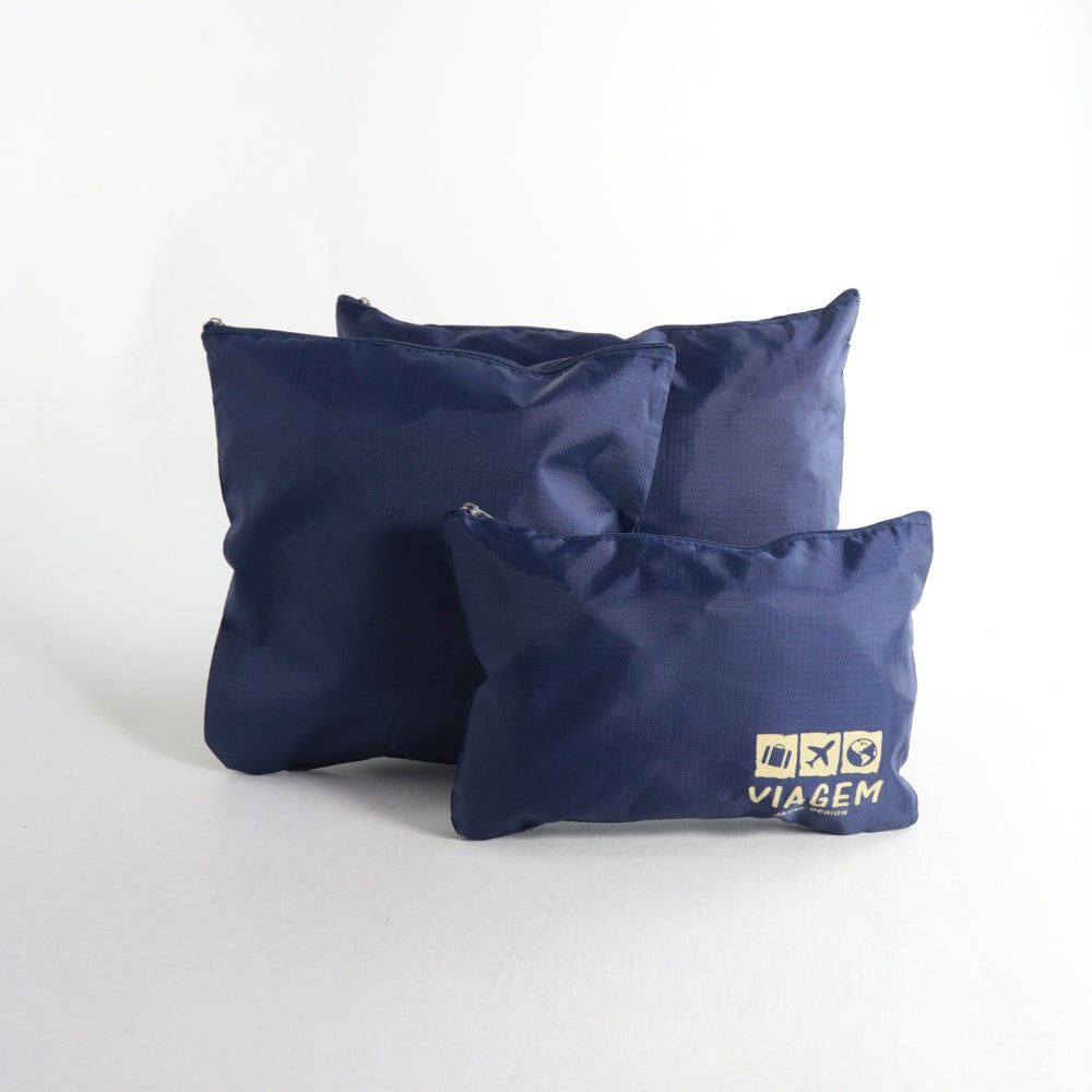 Kit Organizador De Malas Nécessaire  6 Peças Azul escuro