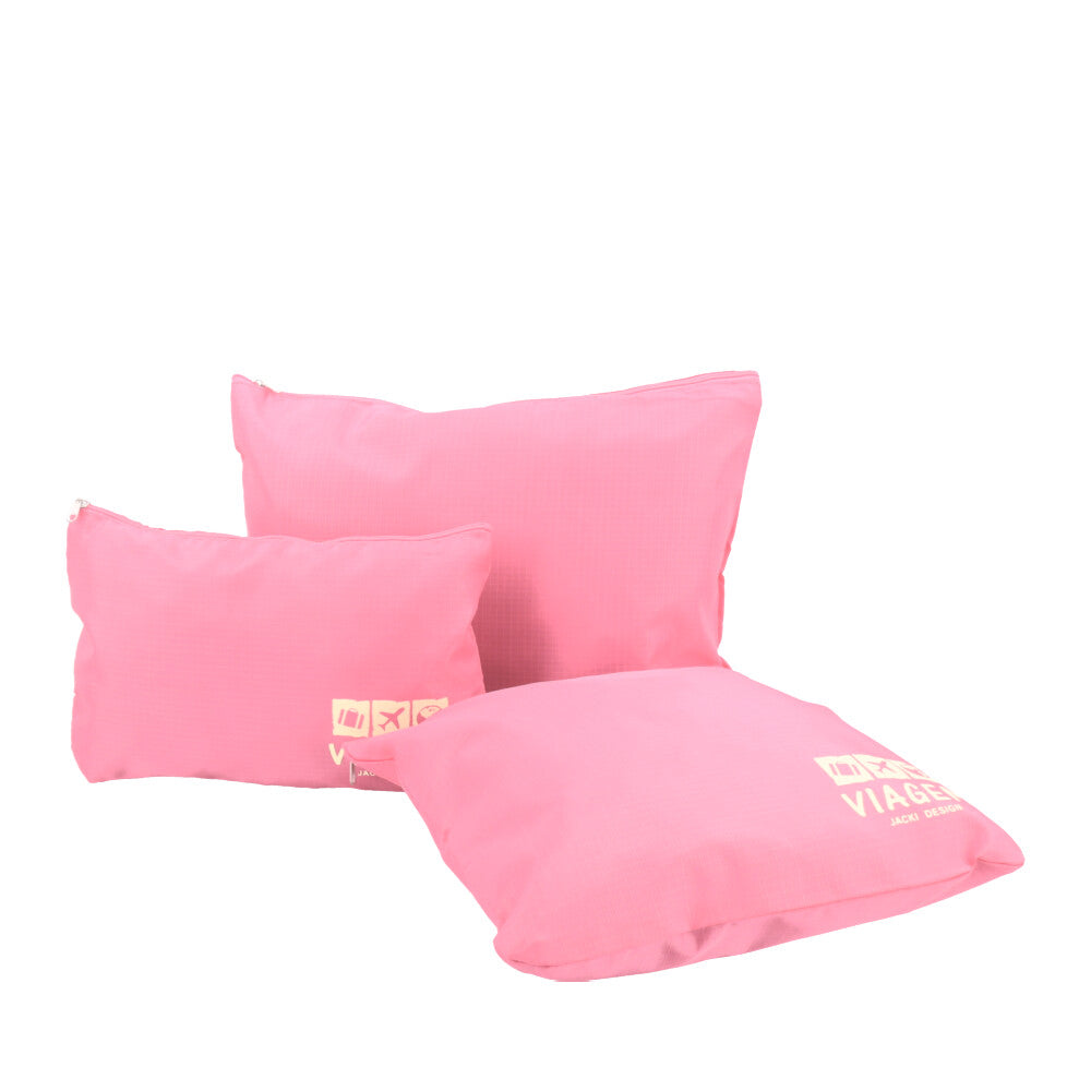 Kit Organizador de Mala com 6 peças Rosa